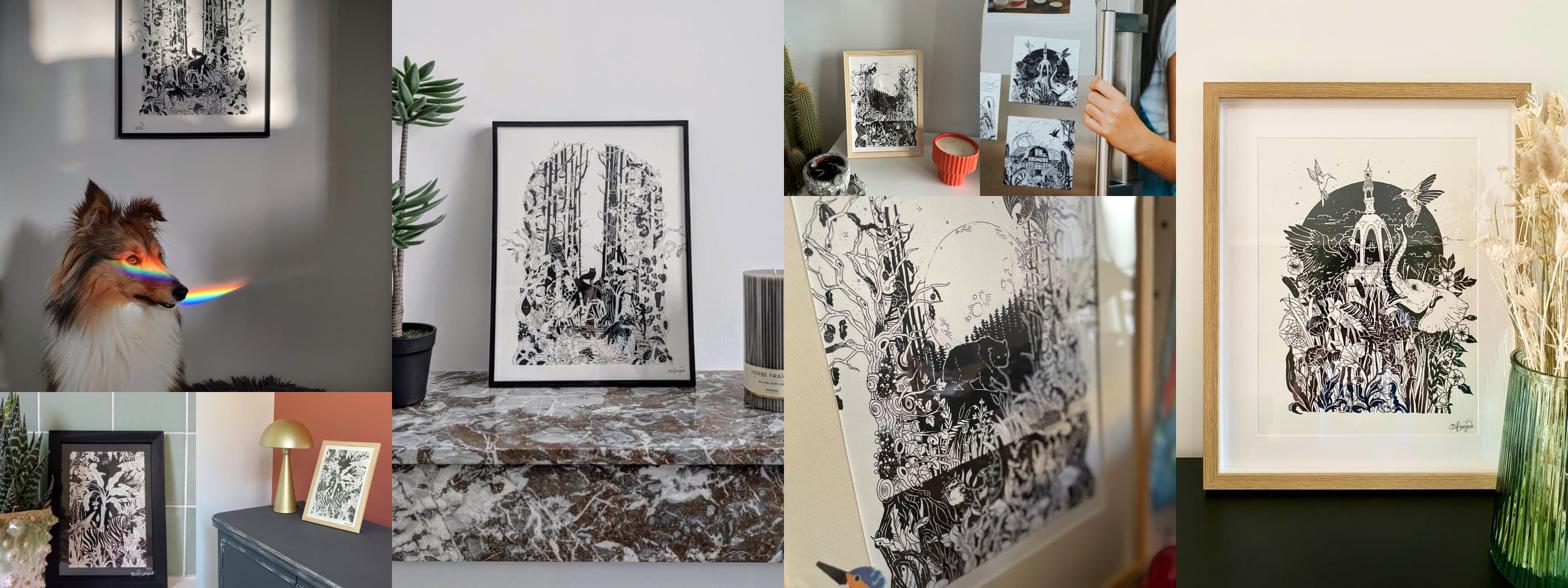 Mosaïque de témoignages clients